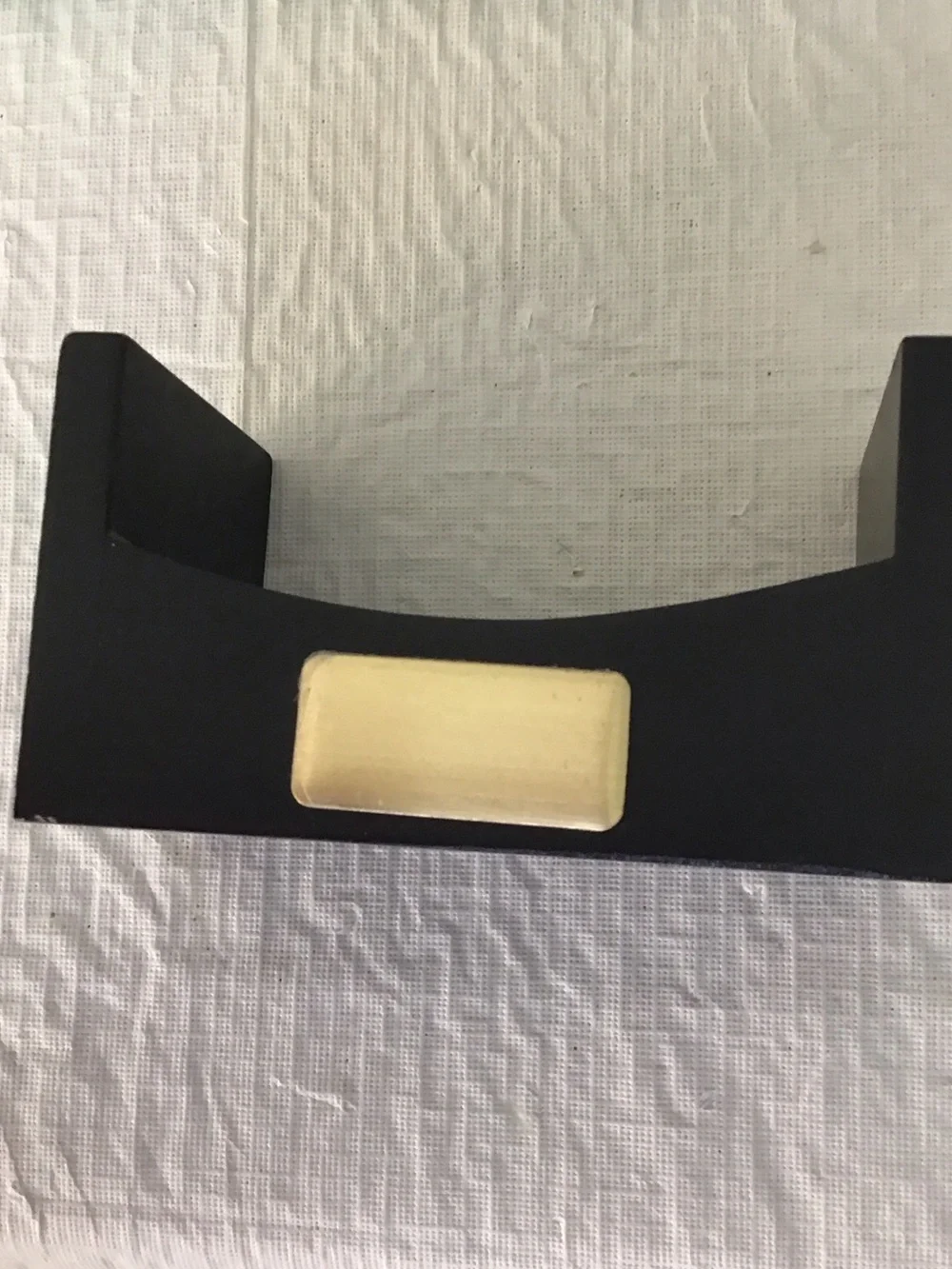 Black Multi-Frame Photo Holder with Frosted Glass Inserts ##